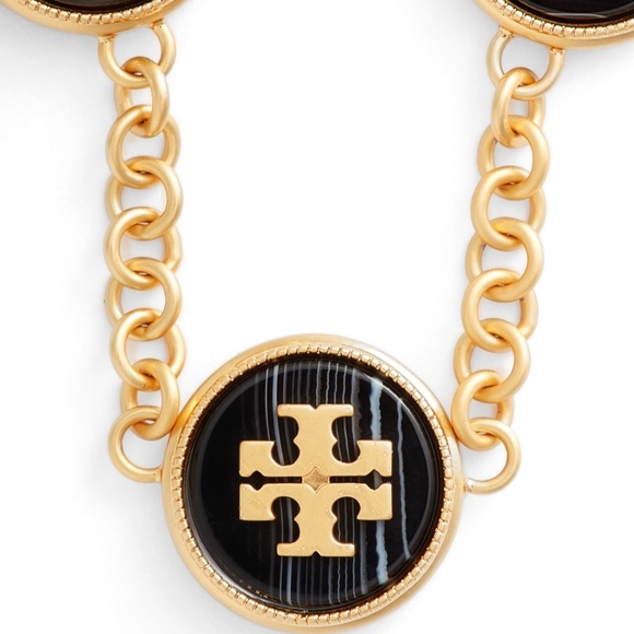 Tory Burch Agate Disc Necklace - Picture 7 of 7